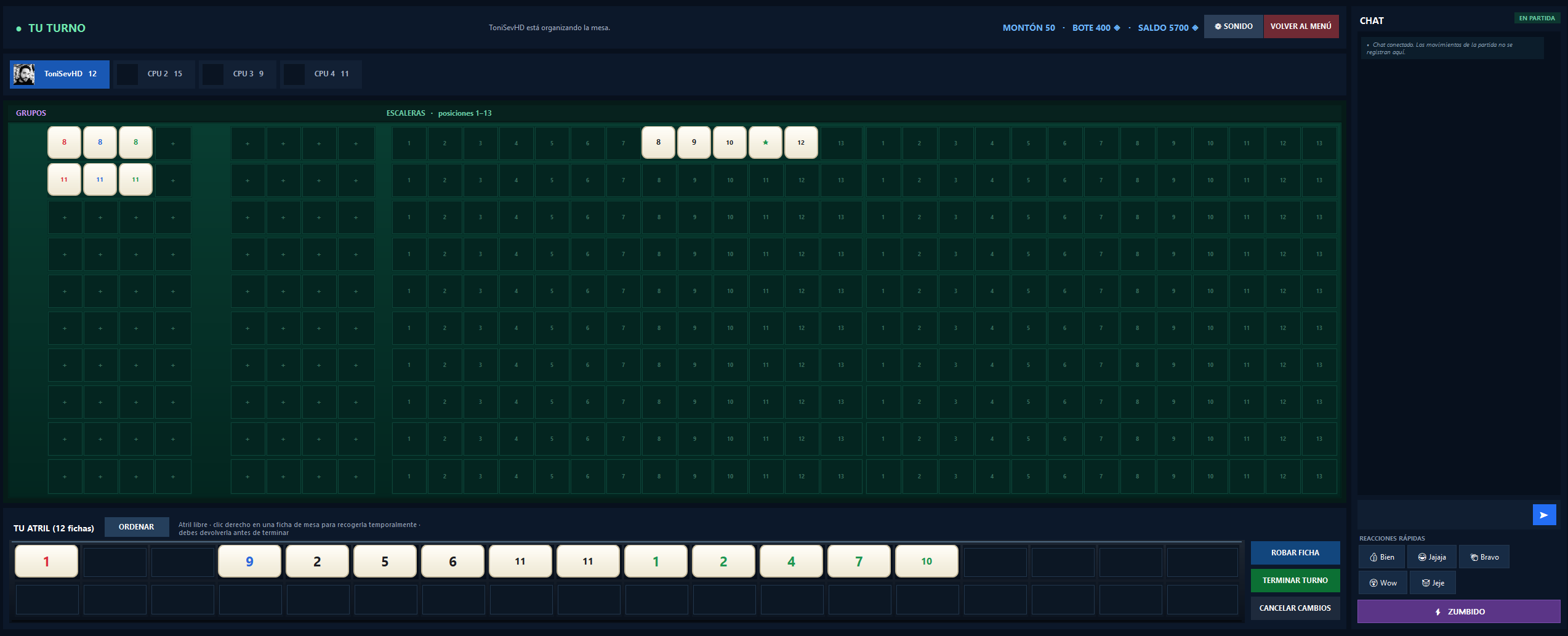 SG Tiles – Estrategia, fichas y partidas LAN